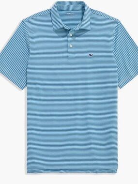 Vineyard Vines Bradley Stripe Sankaty Performance Polo Men’s L NWOT